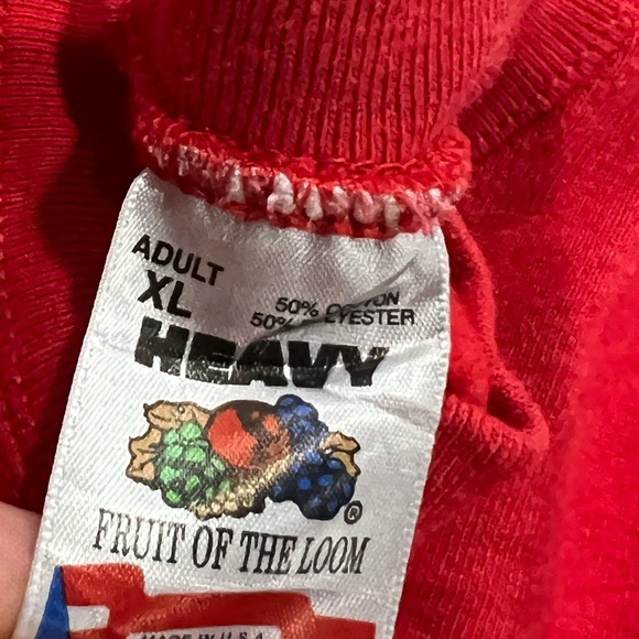 Vintage Pillsbury College Minnesota Collegiate Red 1980s Crewneck Sweatshirt - Picture 5 of 5